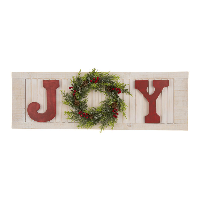 Plaque de joie en bois