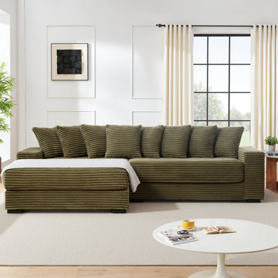 Modular Sectional Sofa Couches L-shape Couch 3 Seat Modular Sofa Sectional Couches For Living Room Bedroom, Cloud Couch With Oversized Chaise