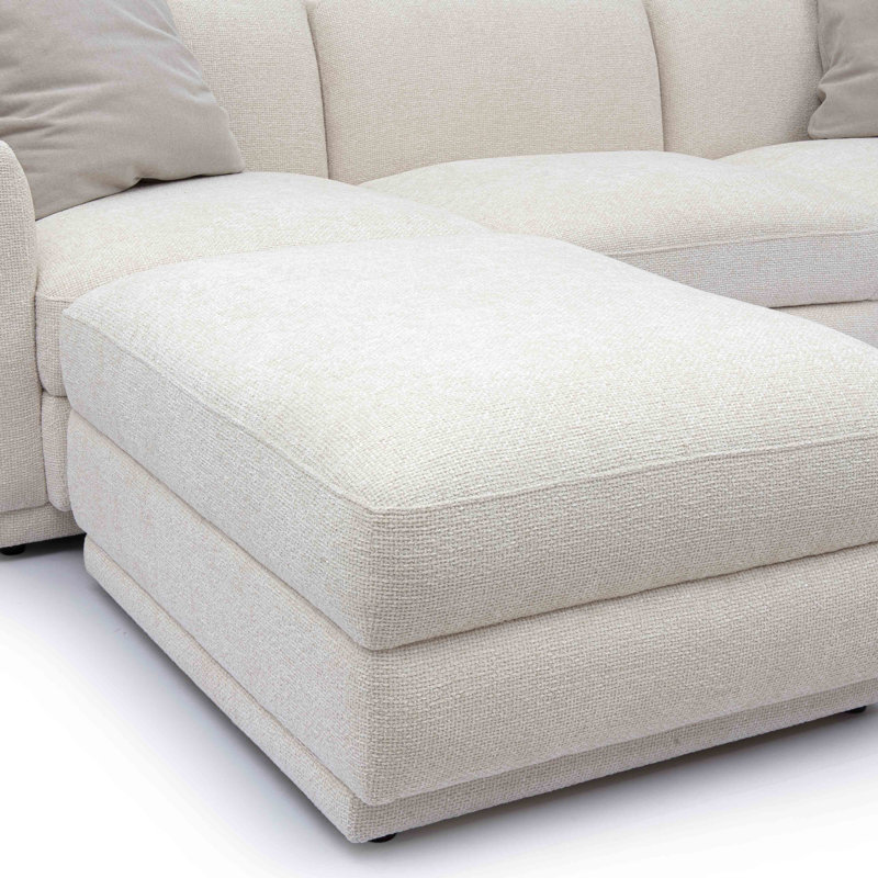 Frome Cream Chenille Modular Sectional