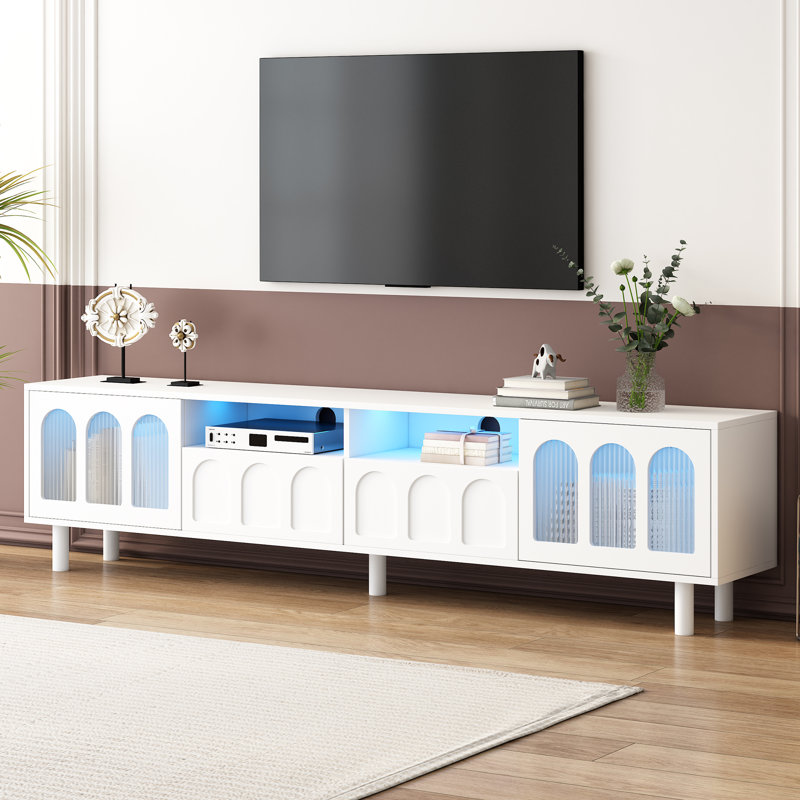 70.8'' Media Center, White