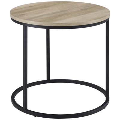 Pine Round Occasional Side End Table