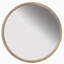 Round Wood Mirror, Wall Mounted Mirror Home Decor for Bathroom Living Room