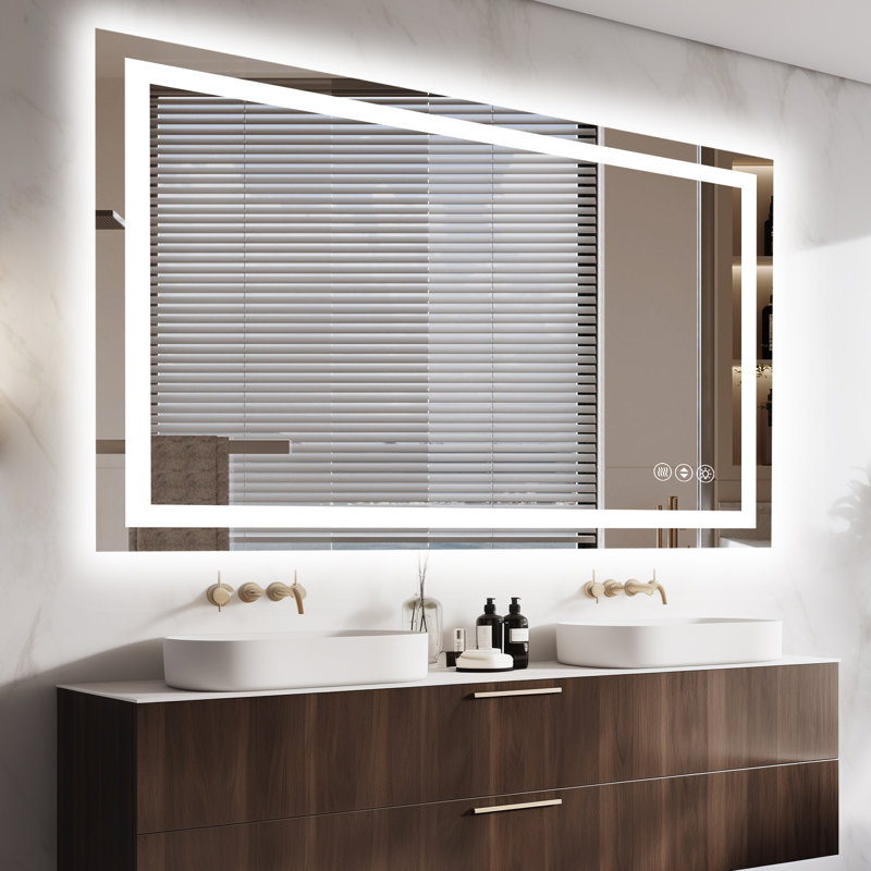 Miroir de salle de bain Devonnte, 48 po x 30 po
