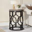 Table de bout en bois manufacturé et en métal H 23,62 po Brookview-816428777-834354460-834354434