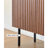 Modern minimalist black solid wood shoe cabinet