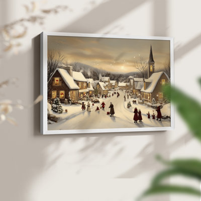 Chirstmas Art-CMLV -Framed Print - Restickable