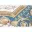 Hand-Knotted High-Quality Beige and Teal Area Rug