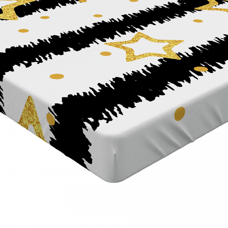 Microfiber Striped Fitted Sheet, Full Fitted Sheet