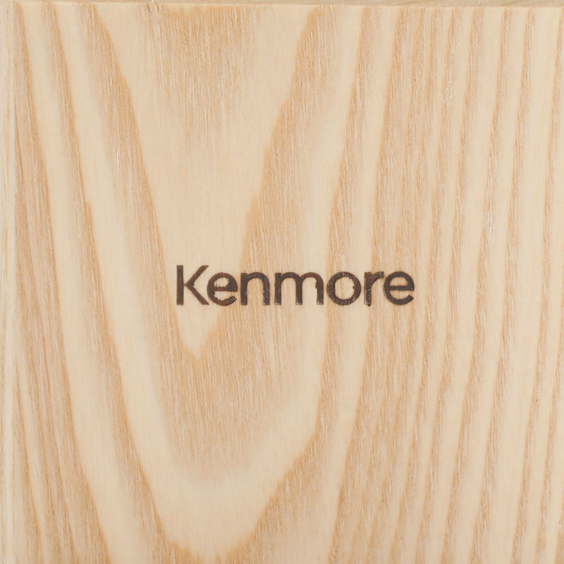 Kenmore Kane 14-Piece Glacier Blue Stainless Steel Cutlery Set with Rubber Wood Block