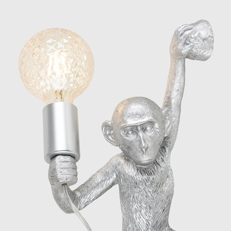 Dover Plastic Plug-in Armed Sconce, No, Silver