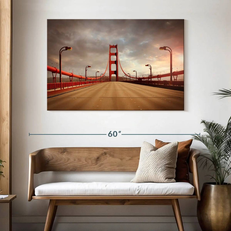 Lilie Deserted Gate Bridge, 32" H x 48" W