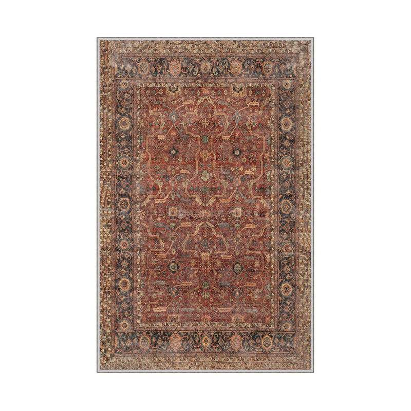 Premium Hall Carpet (3.3 x 9.8 ft), 100% Polyester, 8 mm Pile Height | Antibacterial, Non-Slip PVC Dot Underside, 650 gr/m² | Machine Washable, 3D Digital Printing | Ideal for Living Room & Entryways, Durable & Stylish Design