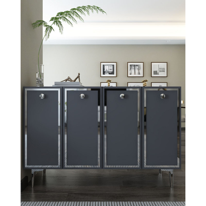 Console Esposito, Anthracite + argent