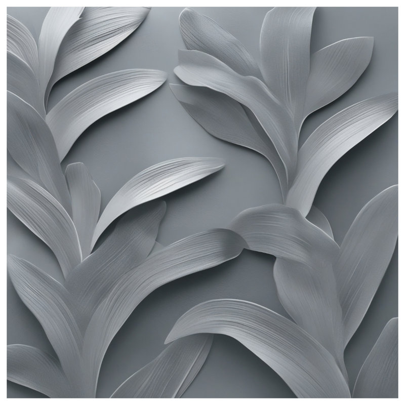 Silver Leaf Pattern Comforter, Queen
