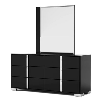 Sinistra Contemporary Dresser, Piano Black