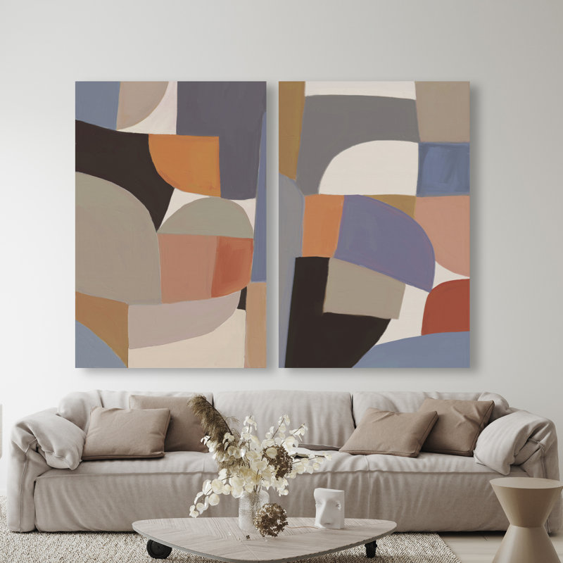 Muted Prelude Set Set by Oliver Gal, 30"H x 20"W, Gallery Wrapped