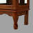 Curio Cabinet Lighted Curio Display Cabinet With Adjustable Shelves And Mirrored Back Panel, Tempered Glass Doors (Dark Walnut, 3 Tier), (E26 Light Bulb Not Included)-402396558