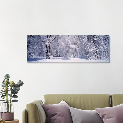 Snowy Winter Landscape, Yosemite National Park, California, USA by Panoramic Images - Wrapped Canvas Panoramic Print