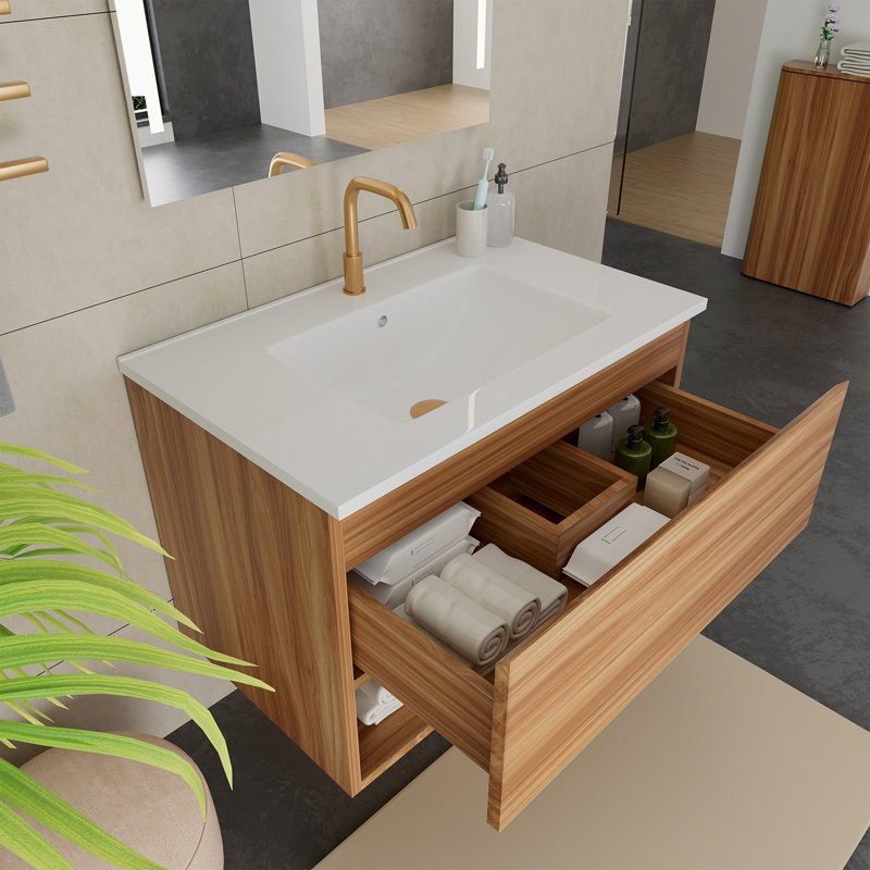 Meuble-lavabo de 30 pouces, KD-PACKING- (meuble-lavabo seulement, sans lavabo)