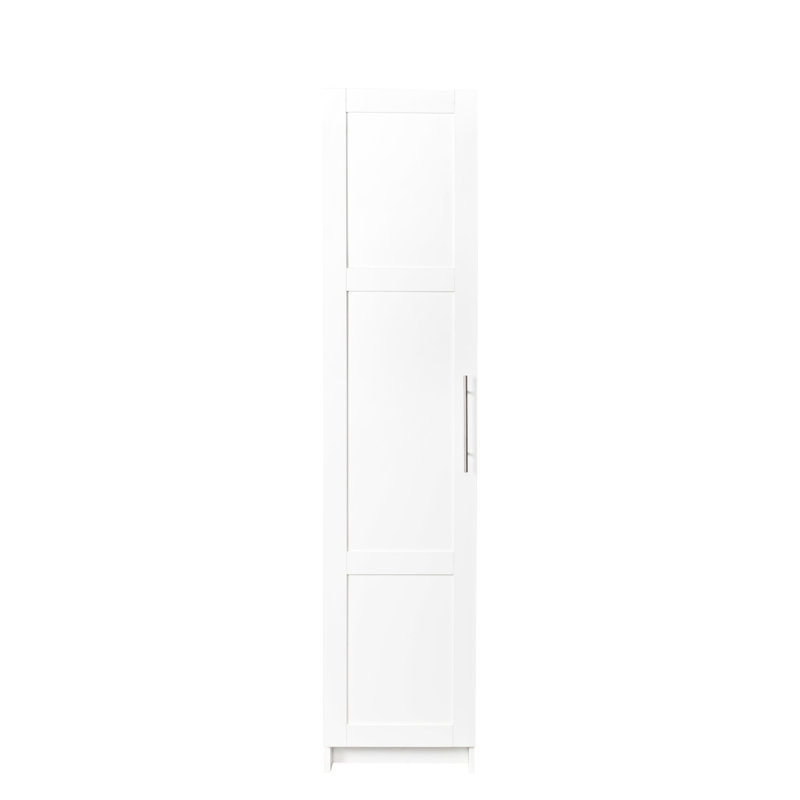 Armoire empilable 15,86 po x l 68,98 po, blanche - Améliorez votre espace de rangement Tablettes et cloisons amovibles