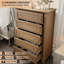 Commode pour chambre à coucher, commode haute 48 po avec 5 tiroirs, commode avec rangement