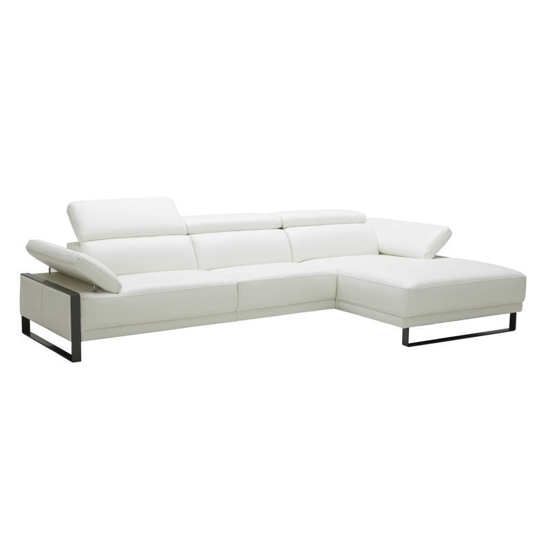 Canapé modulaire Canterbury LAF blanc, Accoudoir à droite (vu de face)