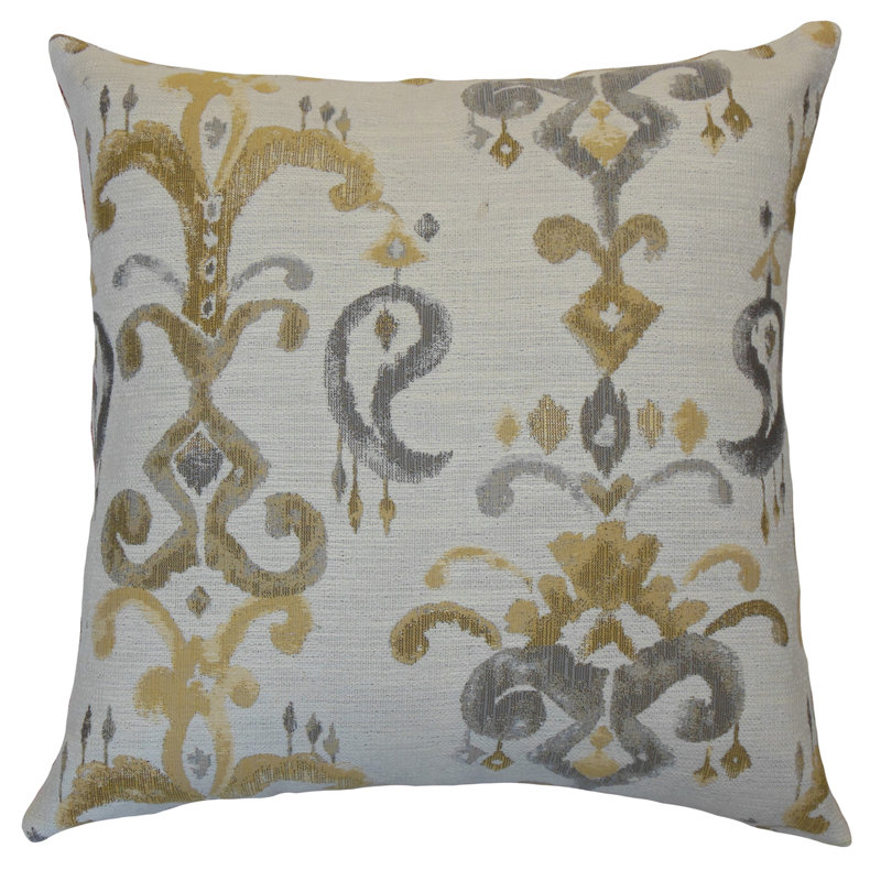 Coussin décoratif Maraed Ikat, Hauteur (18 po) x largeur (18 po)
