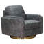 Fauteuil pivotant en cuir Fleishman-755149998