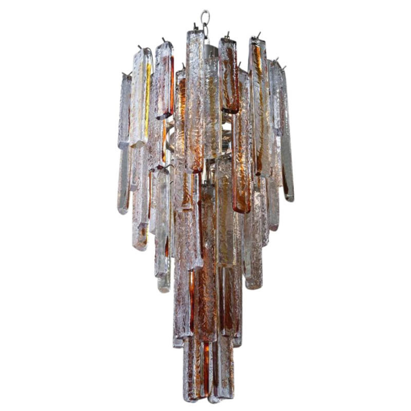 KA1007 MAZZEGA FUSED, 21" Width x 41" Height, Transparent, Nickel brossé