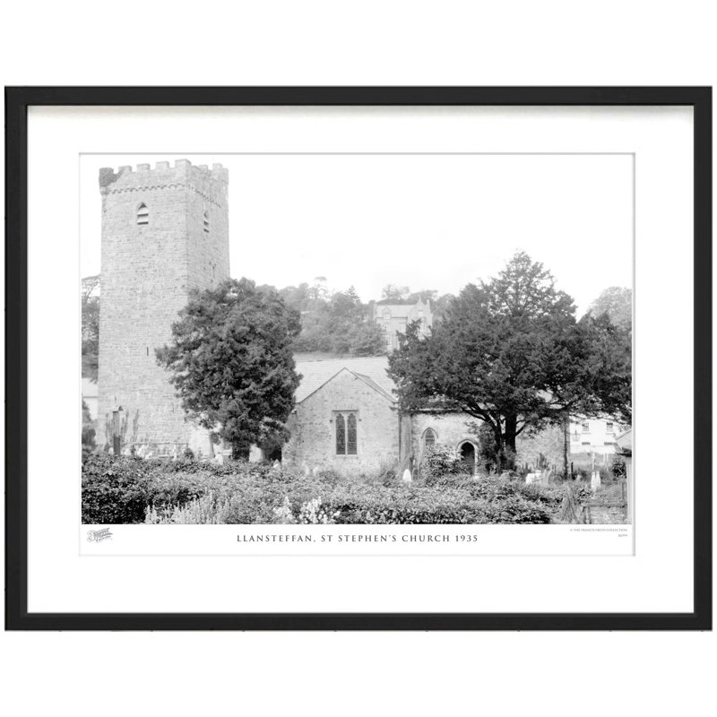 Llansteffan, St Stephen's Church 1935 by Francis Frith - Single Picture Frame Print, 40cm H x 50cm W x 2.3cm D