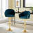 Adalay Swivel Upholstered Adjustable Height Counter Stool-451685612