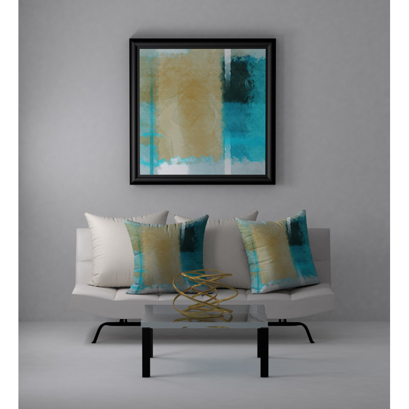 Coussin décoratif carrée à entretien rapide, 24 po x 24 po