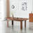 Extendable Rectangular Dining Table with 2 Drop Leaves – Walnut Finish