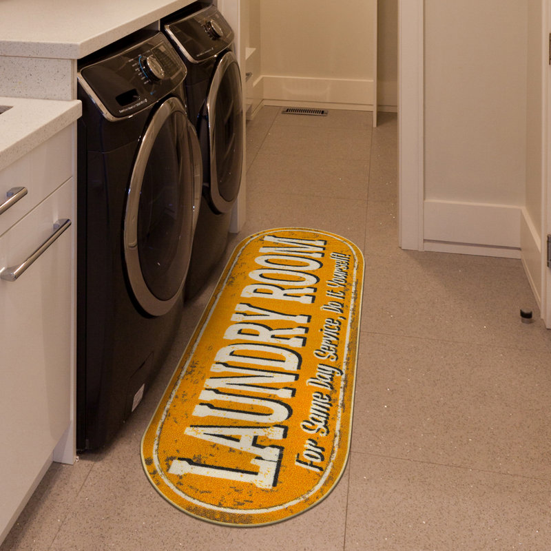 Tapis de couloir ovale en caoutchouc antidérapant
