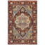 Elegant Wool Oriental Area Rug in Rust-62384915