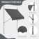 Dakota Fields 250cm W x 120cm D Polyester Cover Retractable Patio Awning,Door Canopy,Window Awning,Freestanding Awning