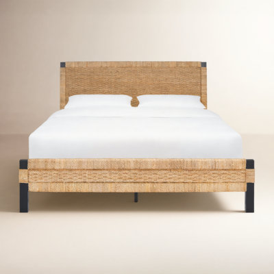 Low-Profile Mahogany Bed
