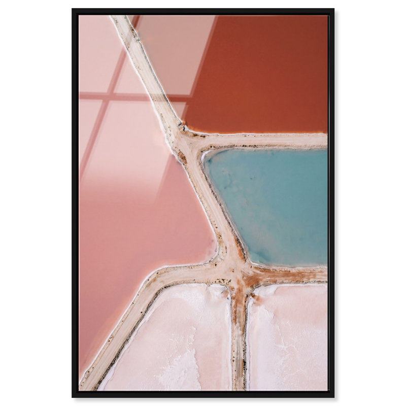 Perfectly Aligned Print by Oliver Gal, 31"H x 46"W, Black Floater Frame