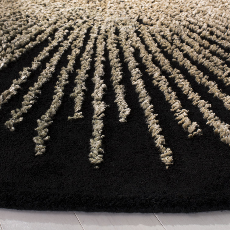 Olivarria Hand Tufted Wool, Viscose, And Cotton With Latex Abstract Rug