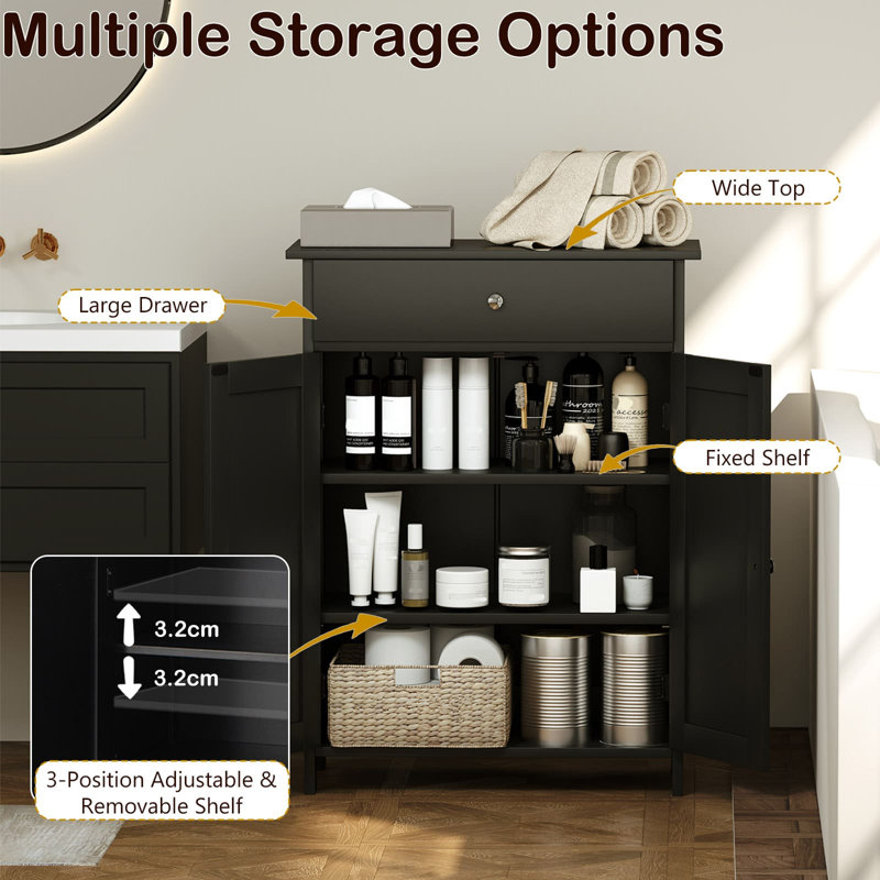 MDF Freestanding Bathroom Cabinet