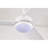 Hestrune 52-Inch White Led Lighted Ceiling Fan