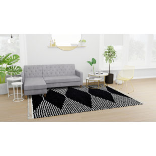Tapis noir Mason