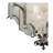 Clavene Glass Semi Flush Mount