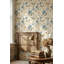 Adhésif mural floral beige rétro
