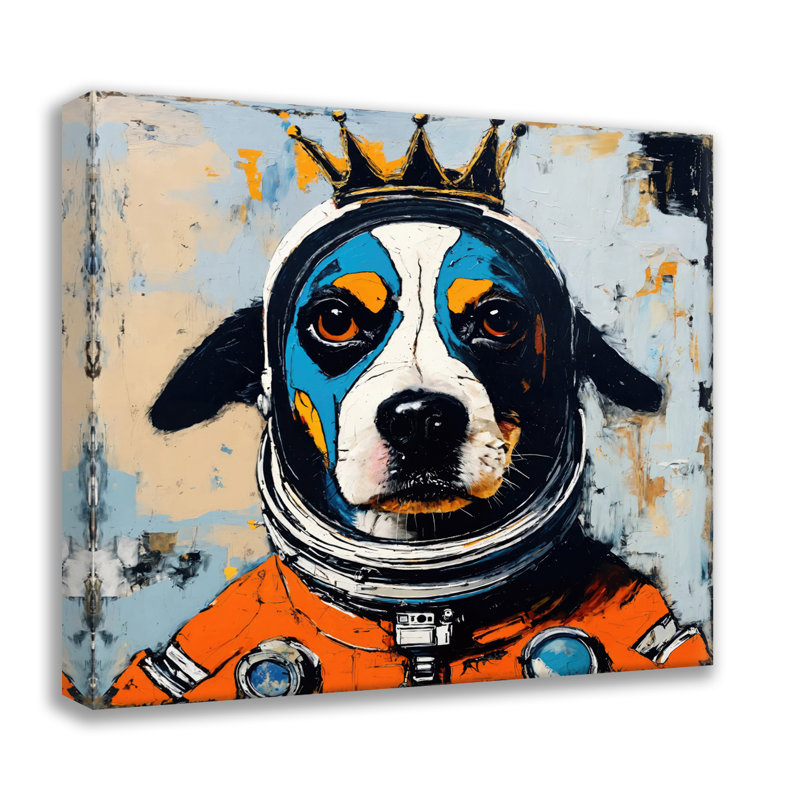 Giclée sur toile tendue 4 "Homage-Basquiat", H 24 po x l 24 po