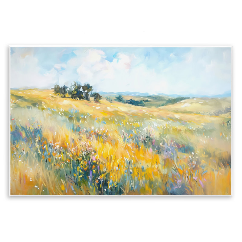 Art mural de campagne champêtre par Ramona Murdock, H 13 po x l 19 po
