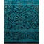 Tapis bleu / noir Newy Overyed One-of-a-Kind 2 pi 8 po x 9 pi 10 po