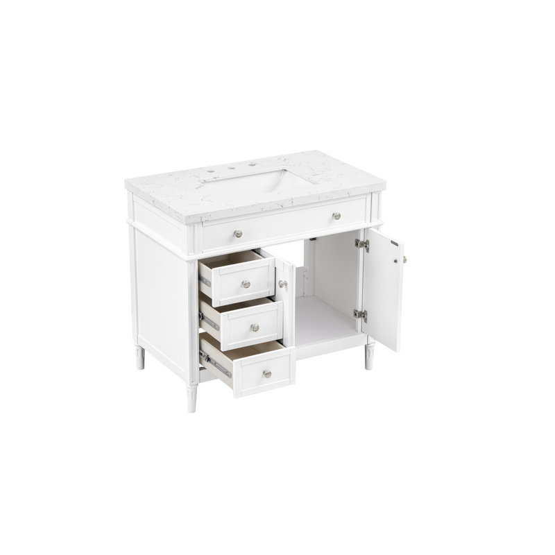 Meuble-lavabo en pierre 37 po Orinda