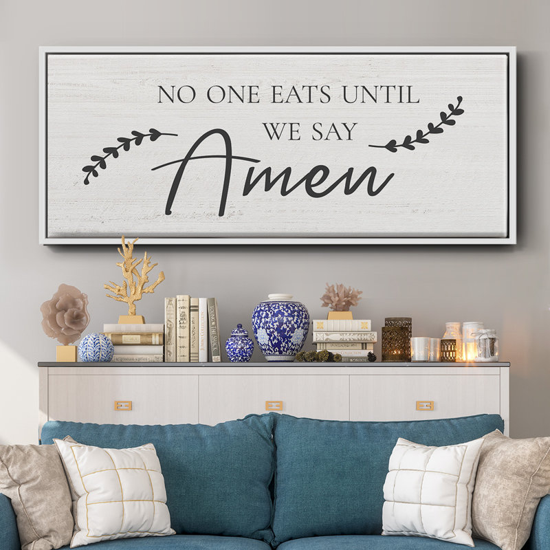 Say Amen- Framed Canvas