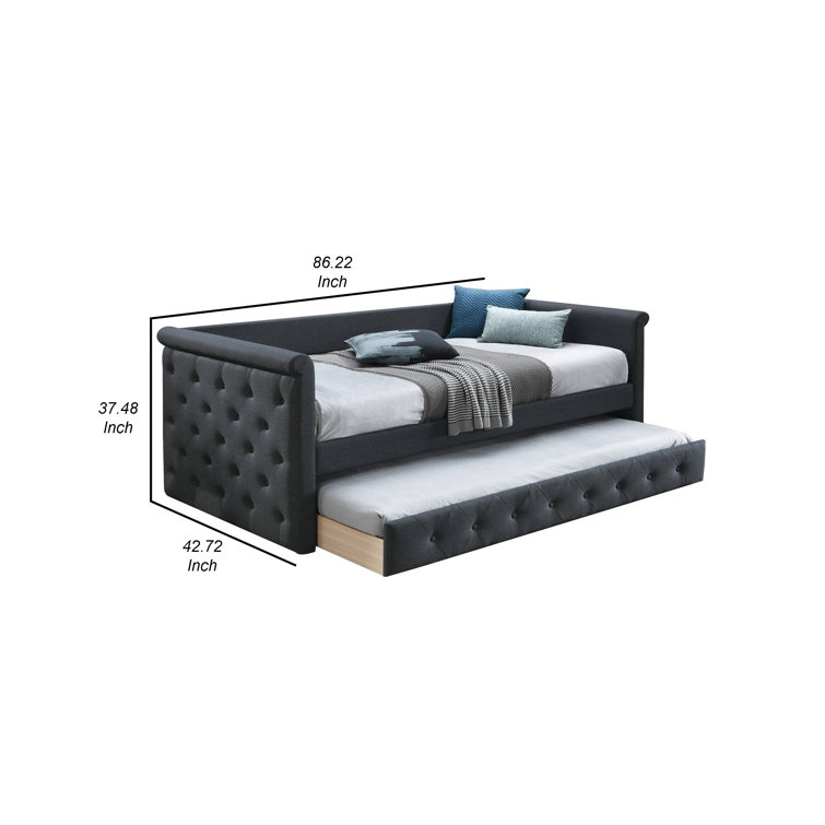 Arsuite Alize High Riser Space Saver Upholstered Platform Bed with